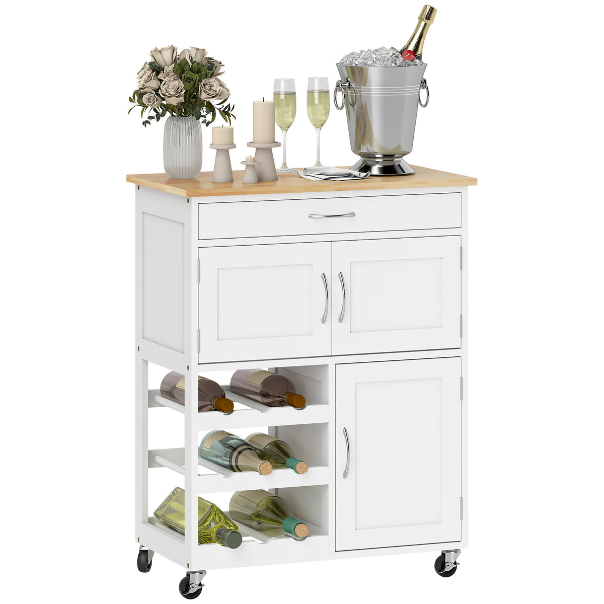 Kitchen Island with Storage Drawer – 27"W x 34"H