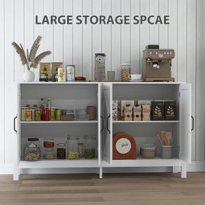 White Sideboard Buffet Storage Cabinet