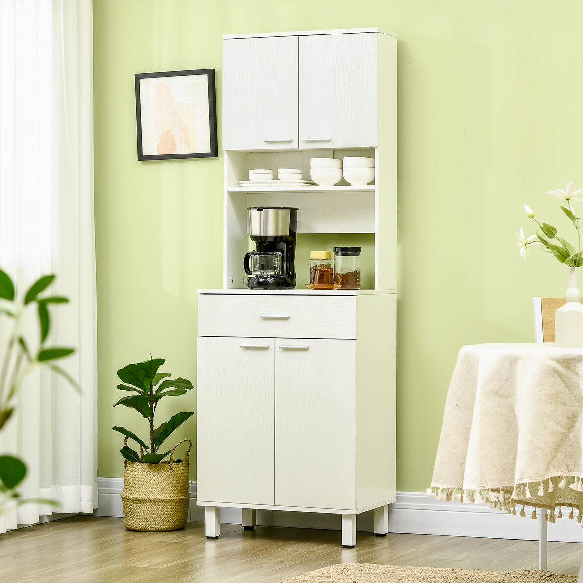 Buffet Cabinet with Hutch – 24"W x 71"H