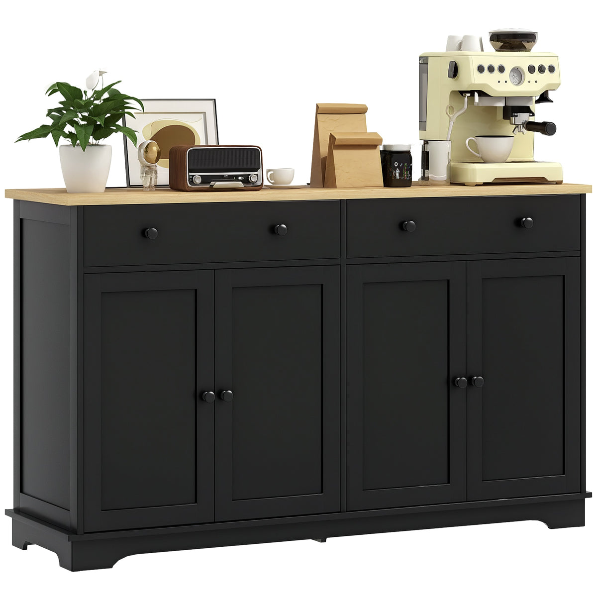 Buffet Cabinet with Storage Drawers – 55"W x 34"H