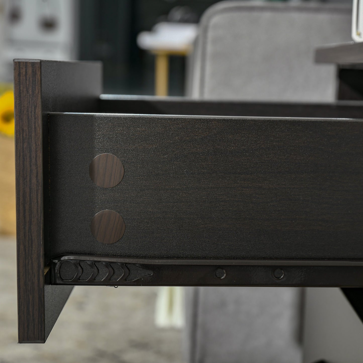 HOMCOM Modern White Nightstand Set, 3-Drawer Bedside Table with Open Shelf