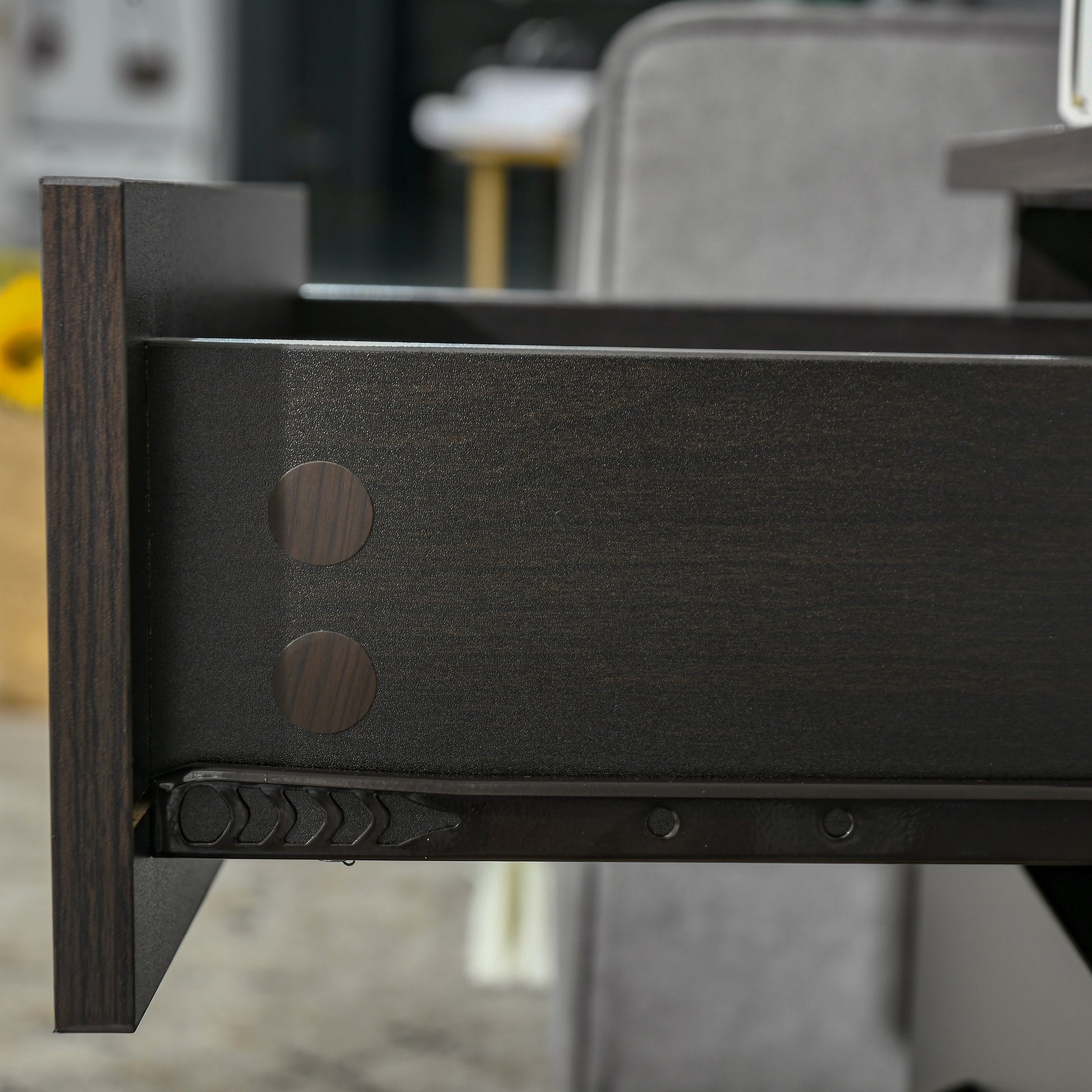 HOMCOM Modern White Nightstand Set, 3-Drawer Bedside Table with Open Shelf