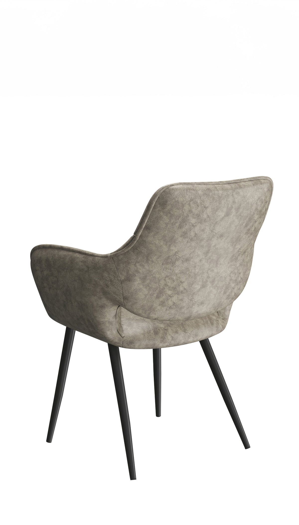 Mushroom Textured PU Dining Armchair – Set of 2