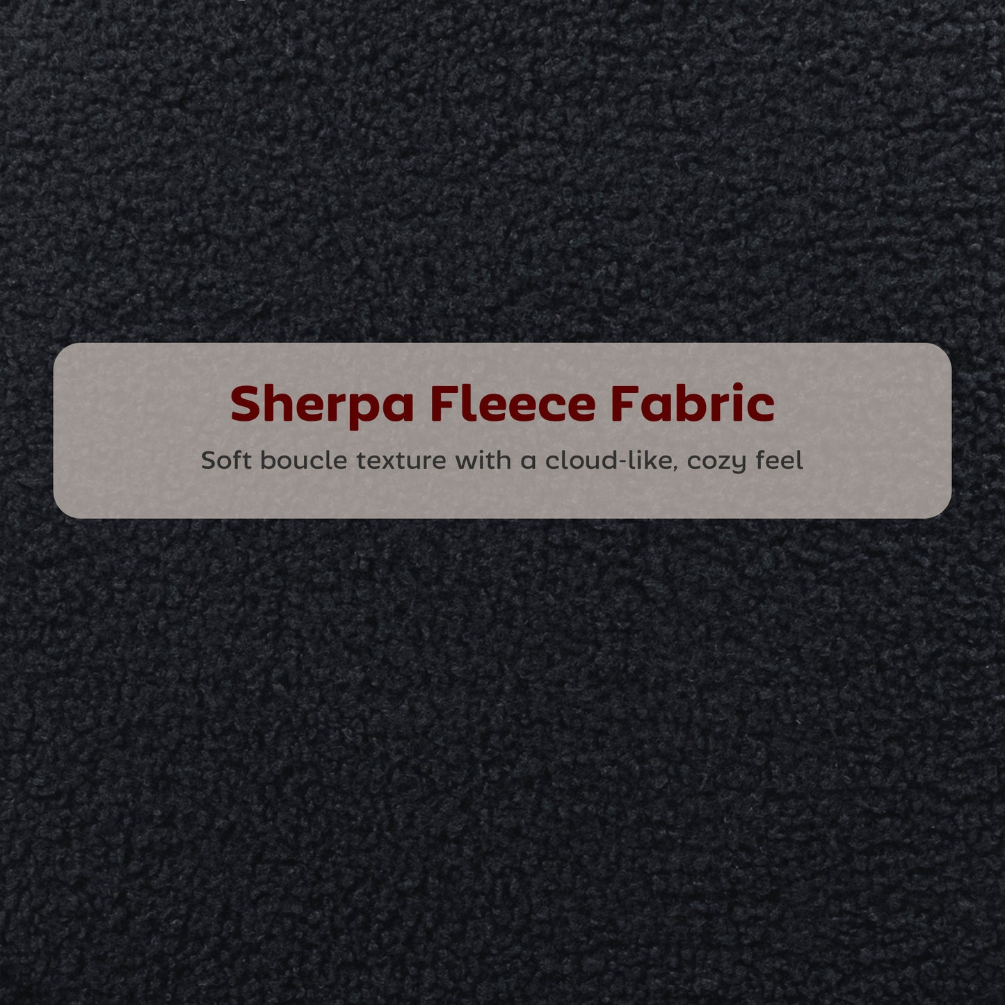 HOMCOM Set of 2 Modern Black Sherpa Bar Stools - Backrest, Footrest, Upholstered Comfort