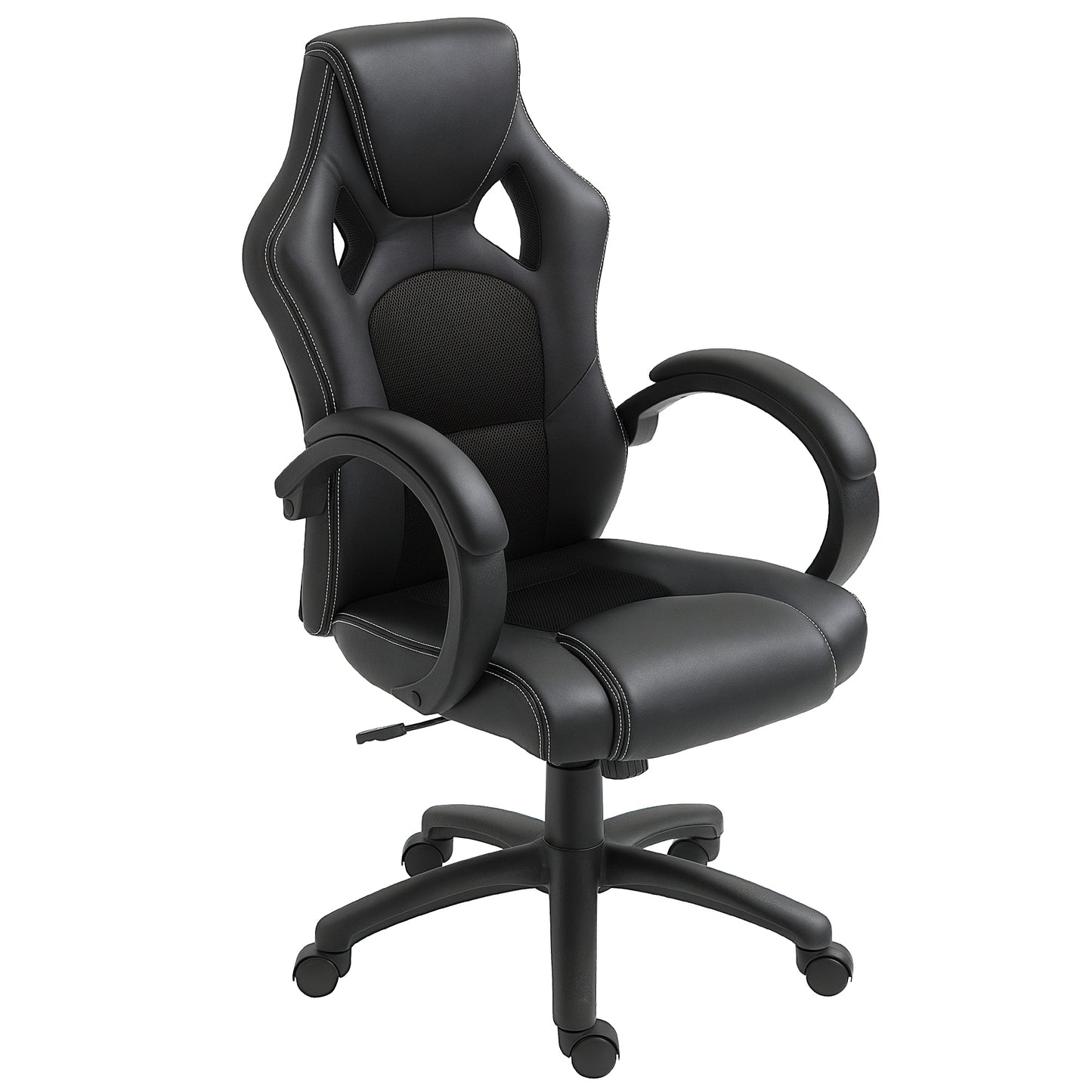HOMCOM Ergonomic Racing Style High-Back Executive Swivel Office Gaming Chair Black