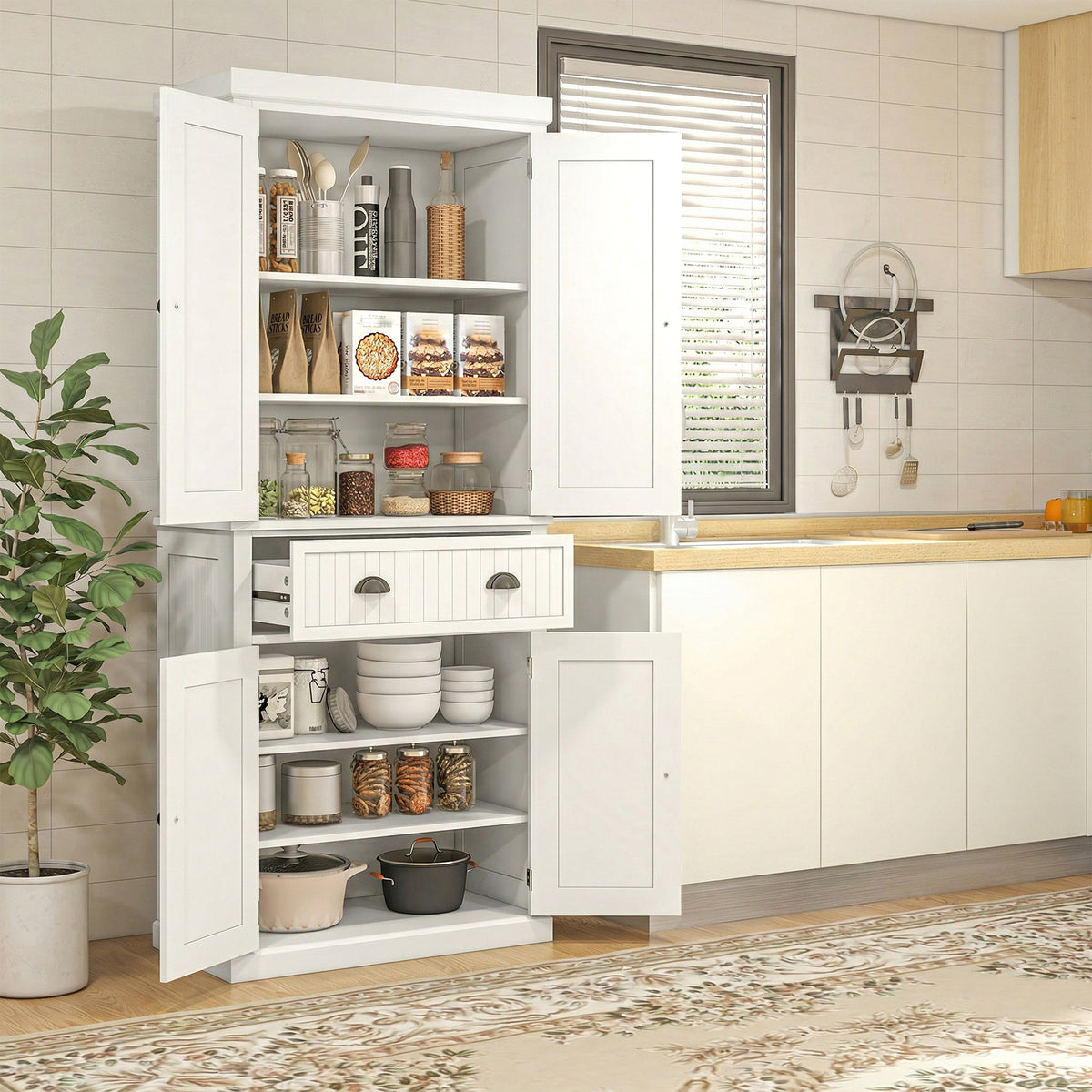 Kitchen Pantry with Drawer – 30"W x 72"H