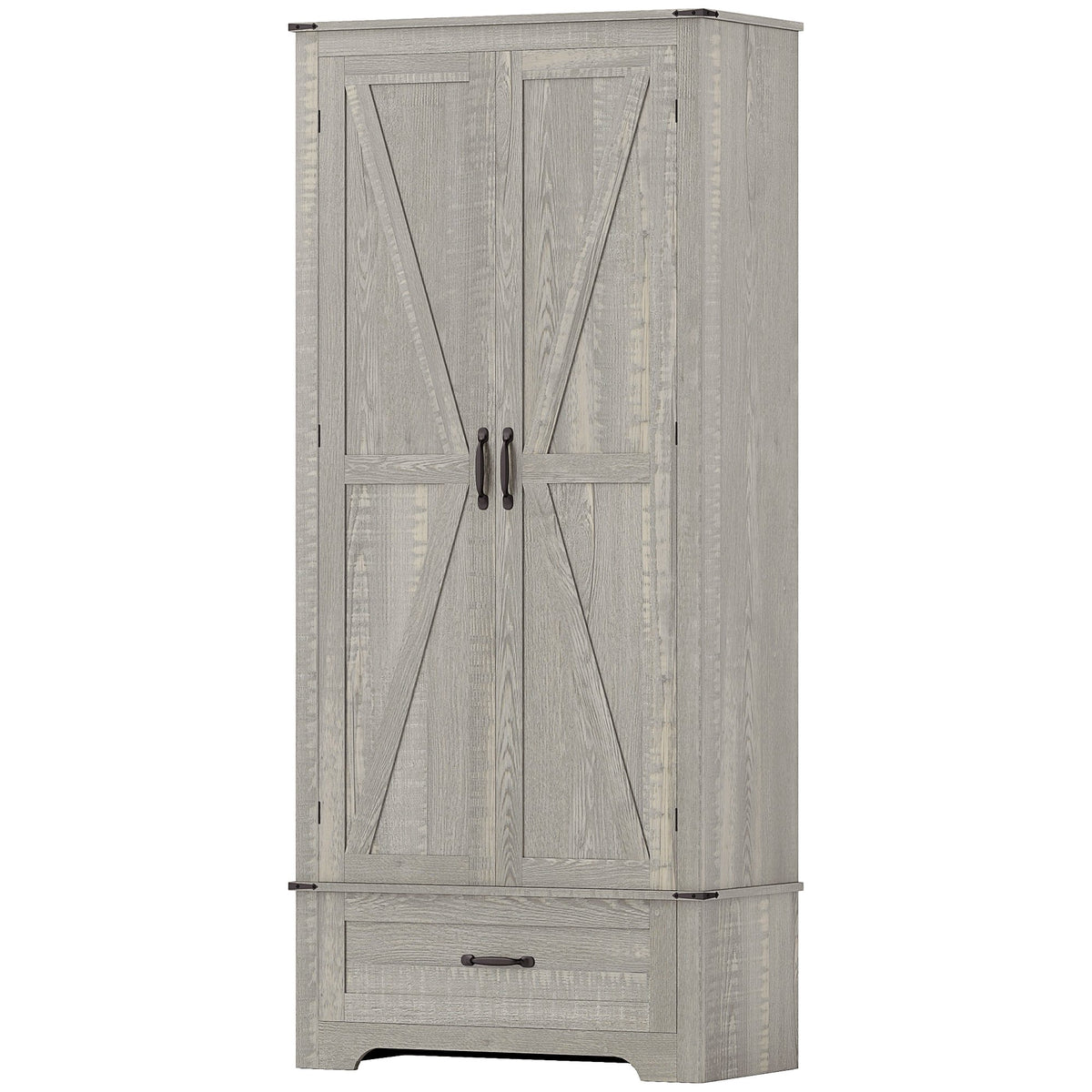 Farmhouse Pantry Cabinet with Adjustable Shelves – 32"W x 72"H