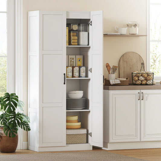 Kitchen Pantry Storage Cabinet with Soft-Close Hinges – 30"W x 71"H
