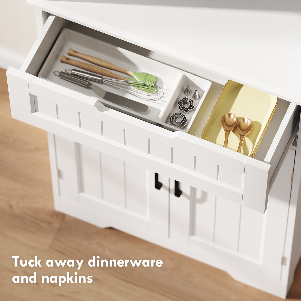 Kitchen Buffet with Hutch – 24"W x 68"H