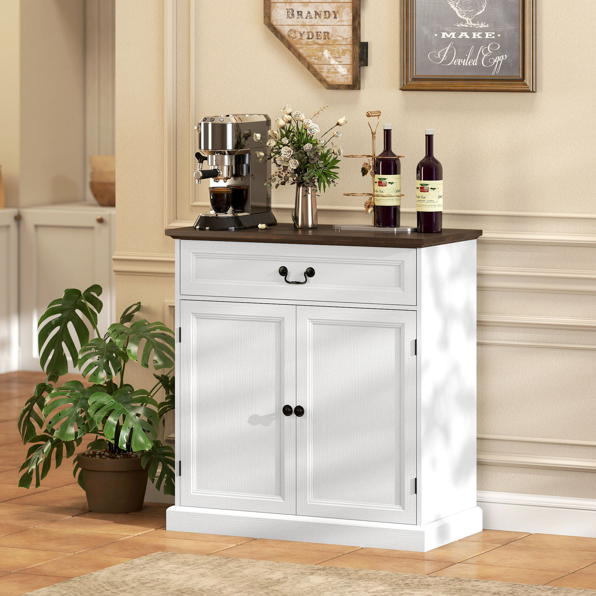 Farmhouse Sideboard with Thick Top – 31"W x 33"H