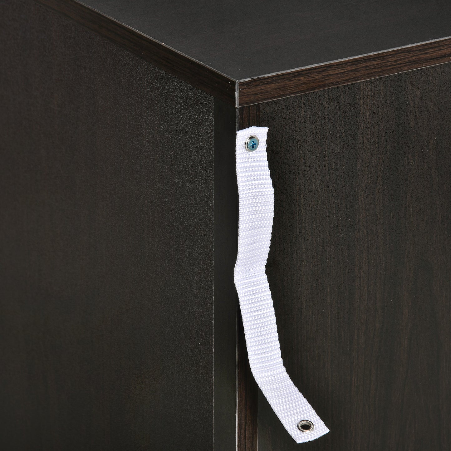 HOMCOM Modern White Nightstand Set, 3-Drawer Bedside Table with Open Shelf