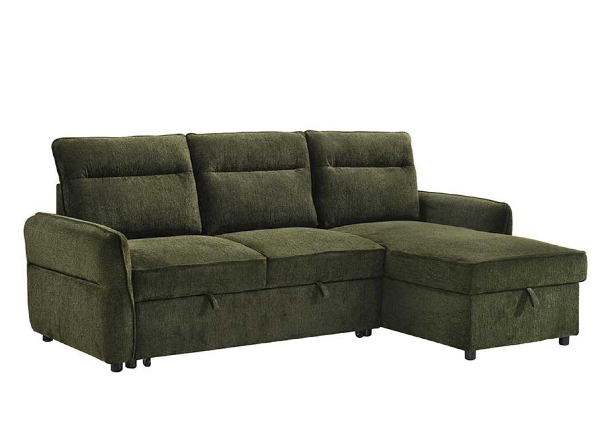 Modern Beige Sleeper Sectional Sofa | Convertible Sofa Bed
