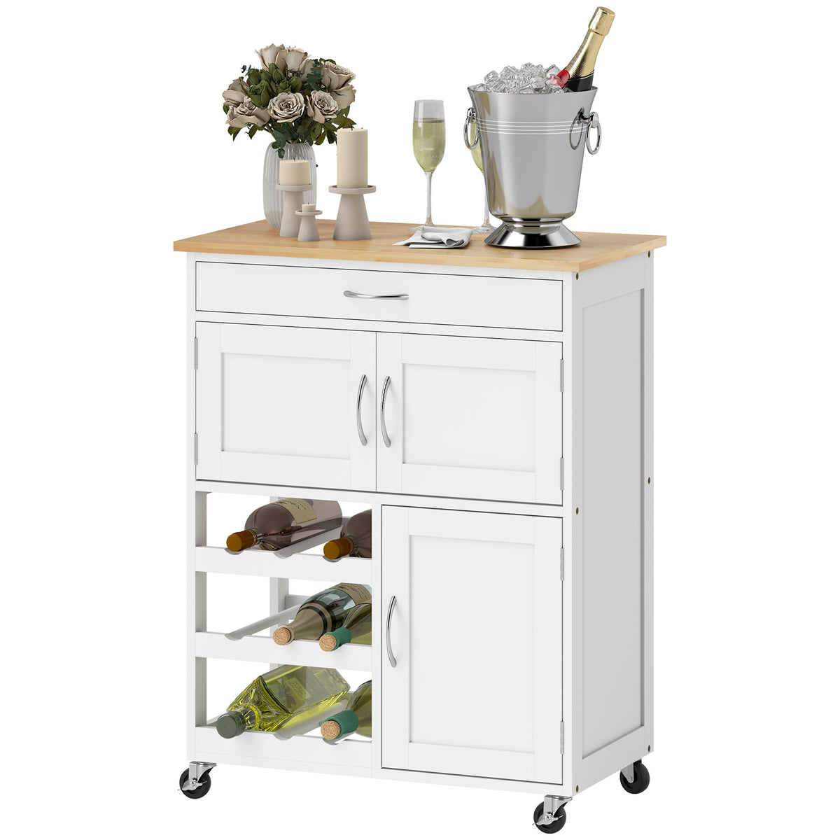 Kitchen Island with Storage Drawer – 27"W x 34"H
