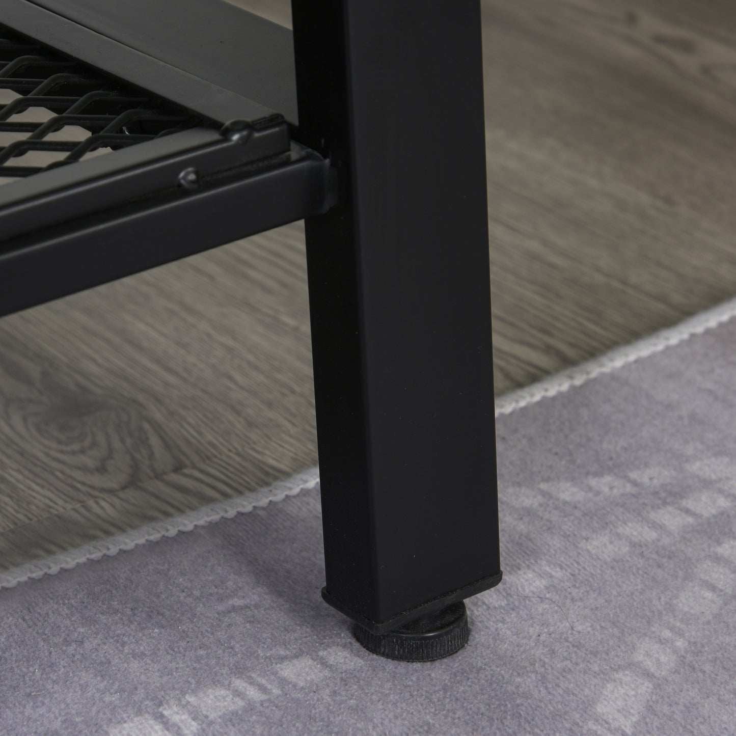 HOMCOM Mid-Century Modern TV Stand for 45-inch Screens with Cable Management