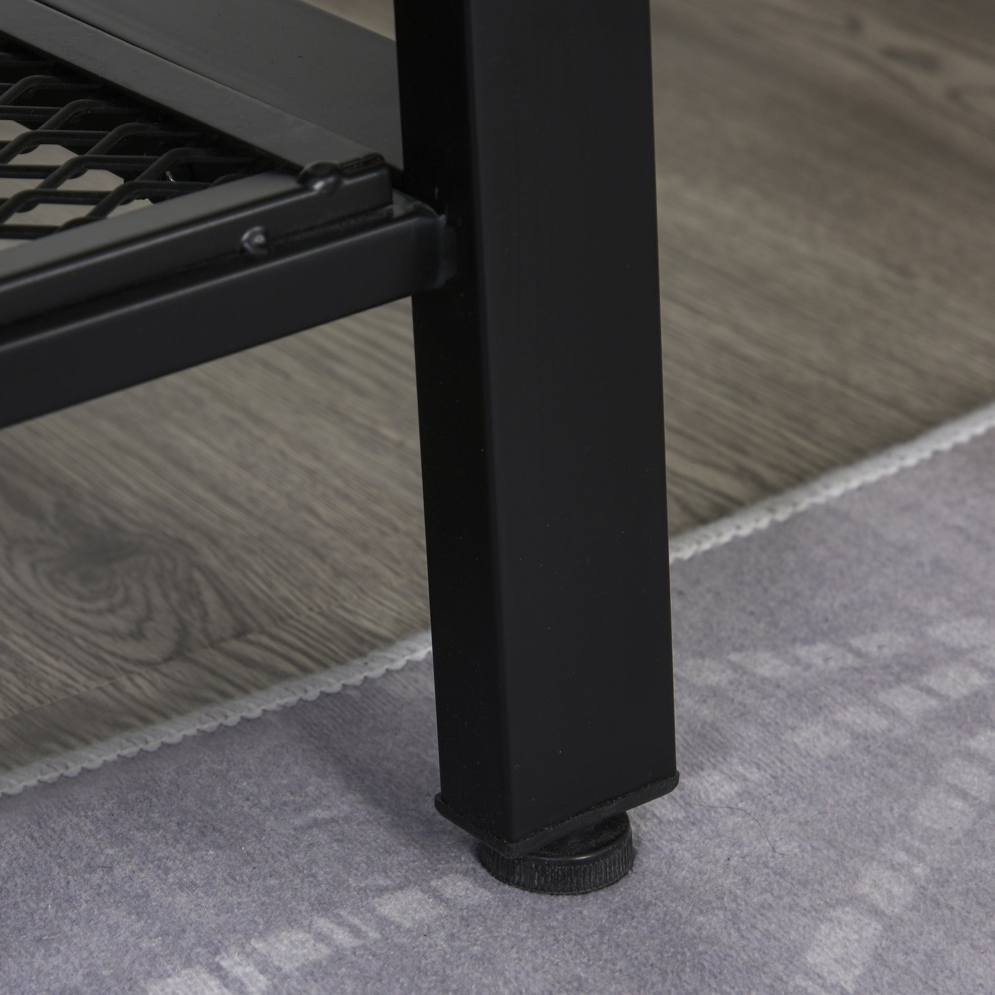 HOMCOM Mid-Century Modern TV Stand for 45-inch Screens with Cable Management