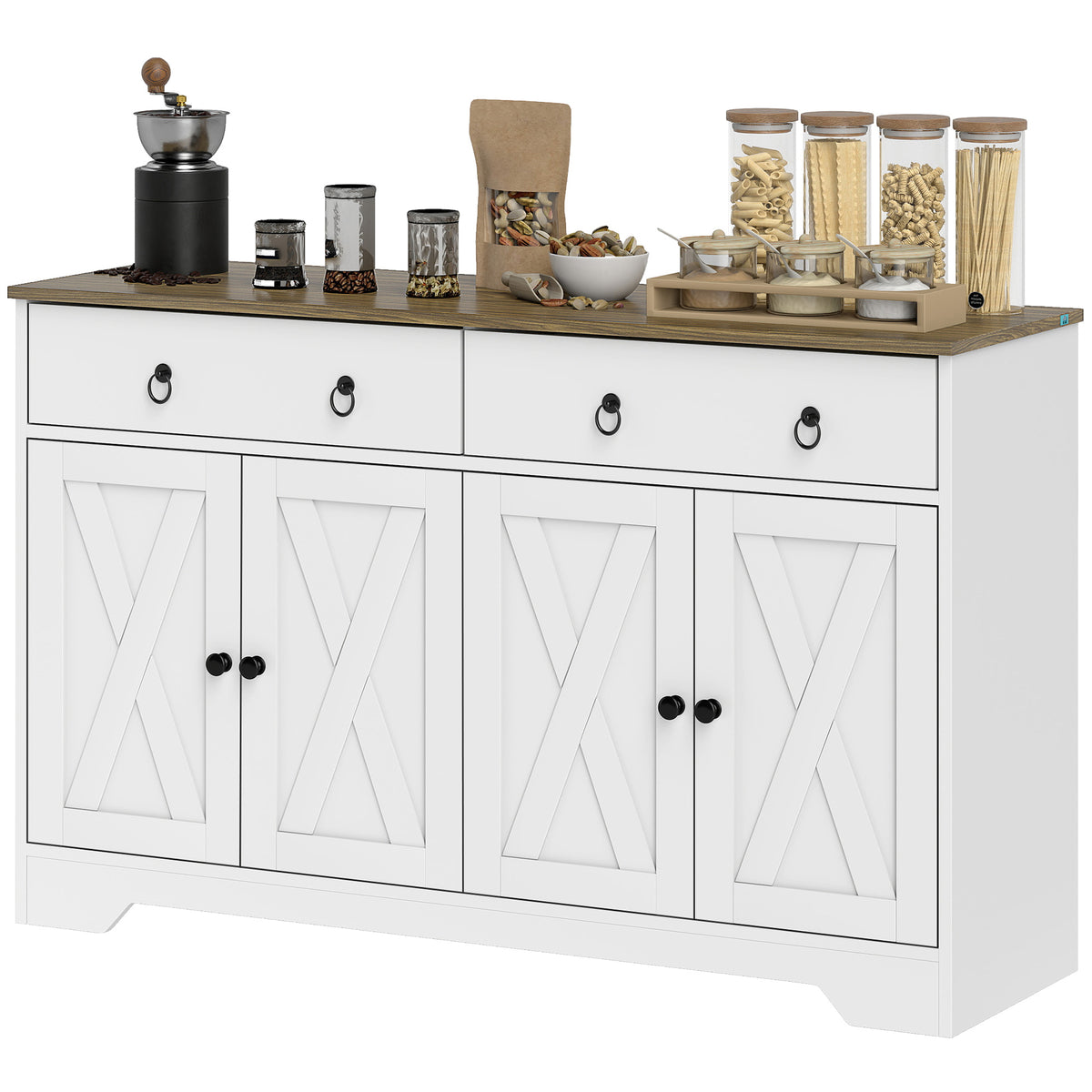 Sideboard Cabinet with 2 Drawers – 48"W x 30"H