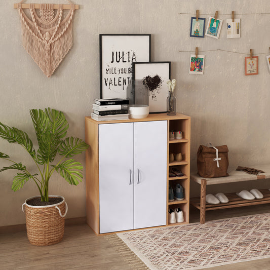 Free-Standing 3-Tier Shoe Cabinet with Adjustable Shelves – 32"W x 36"H