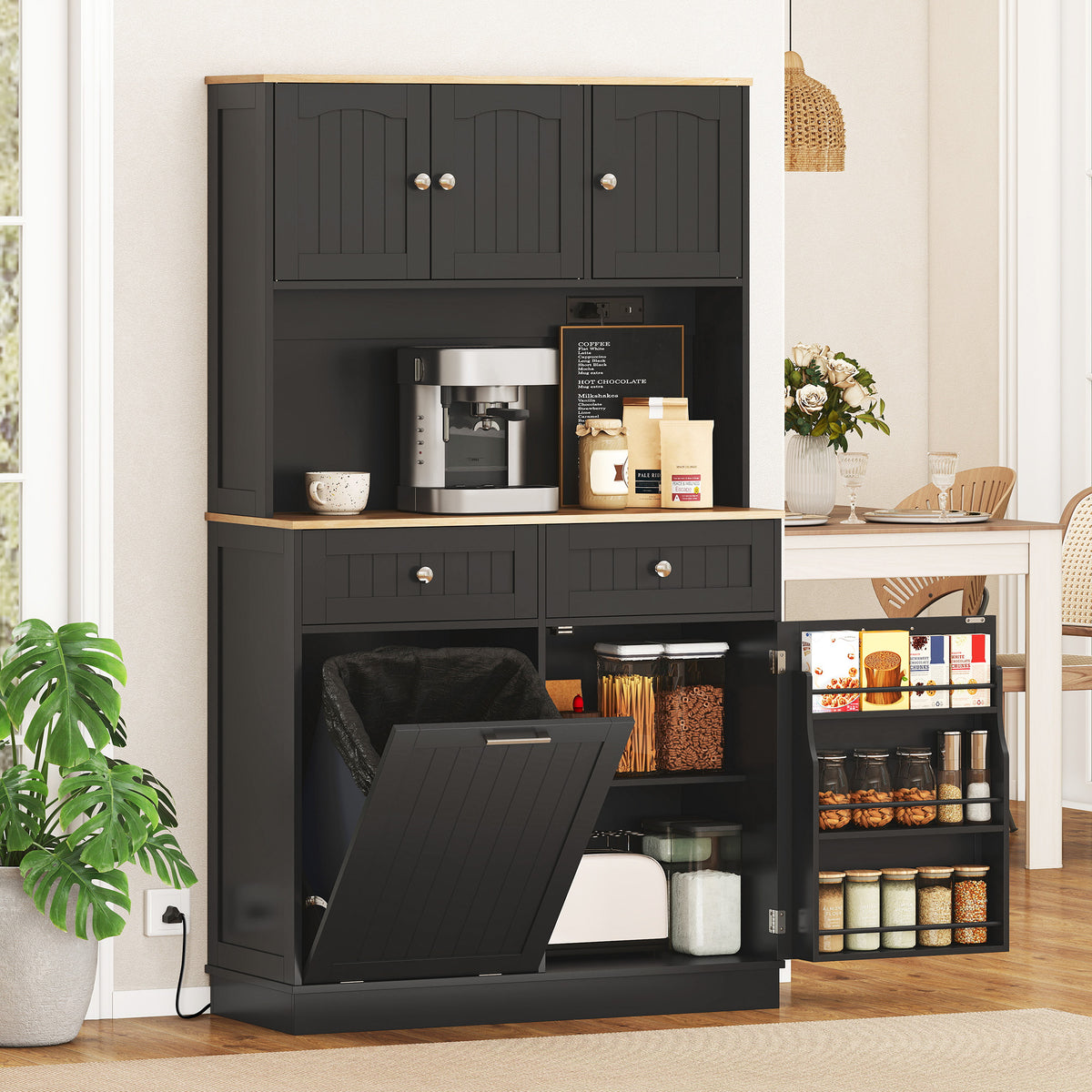 Pantry Cabinet with Charging Station – 39"W x 68"H