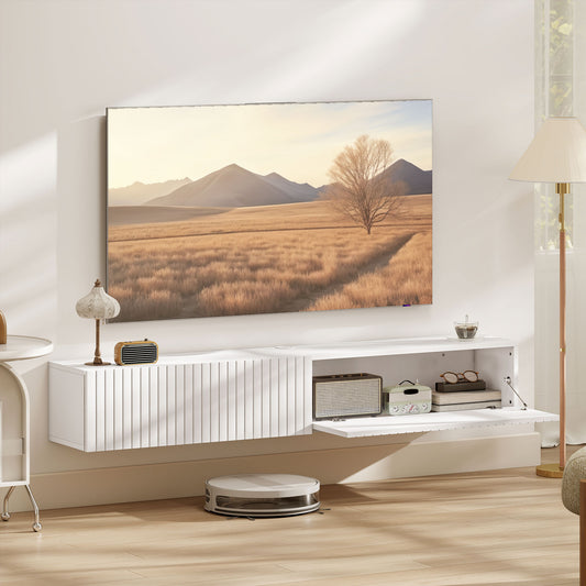 Floating TV Stand for TVs up to 72 Inch – 55" Wide