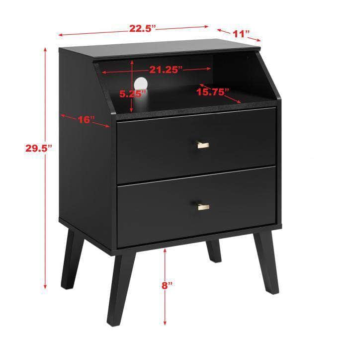 Milo 2-Drawer Nightstand