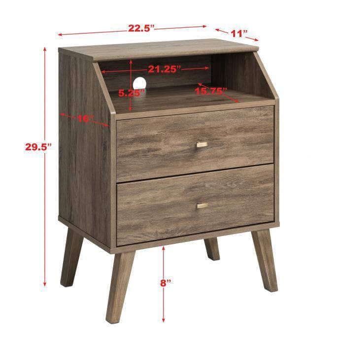 Milo 2-Drawer Nightstand