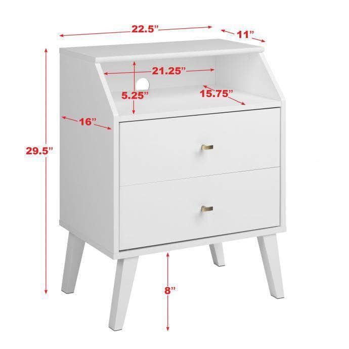 Milo 2-Drawer Nightstand