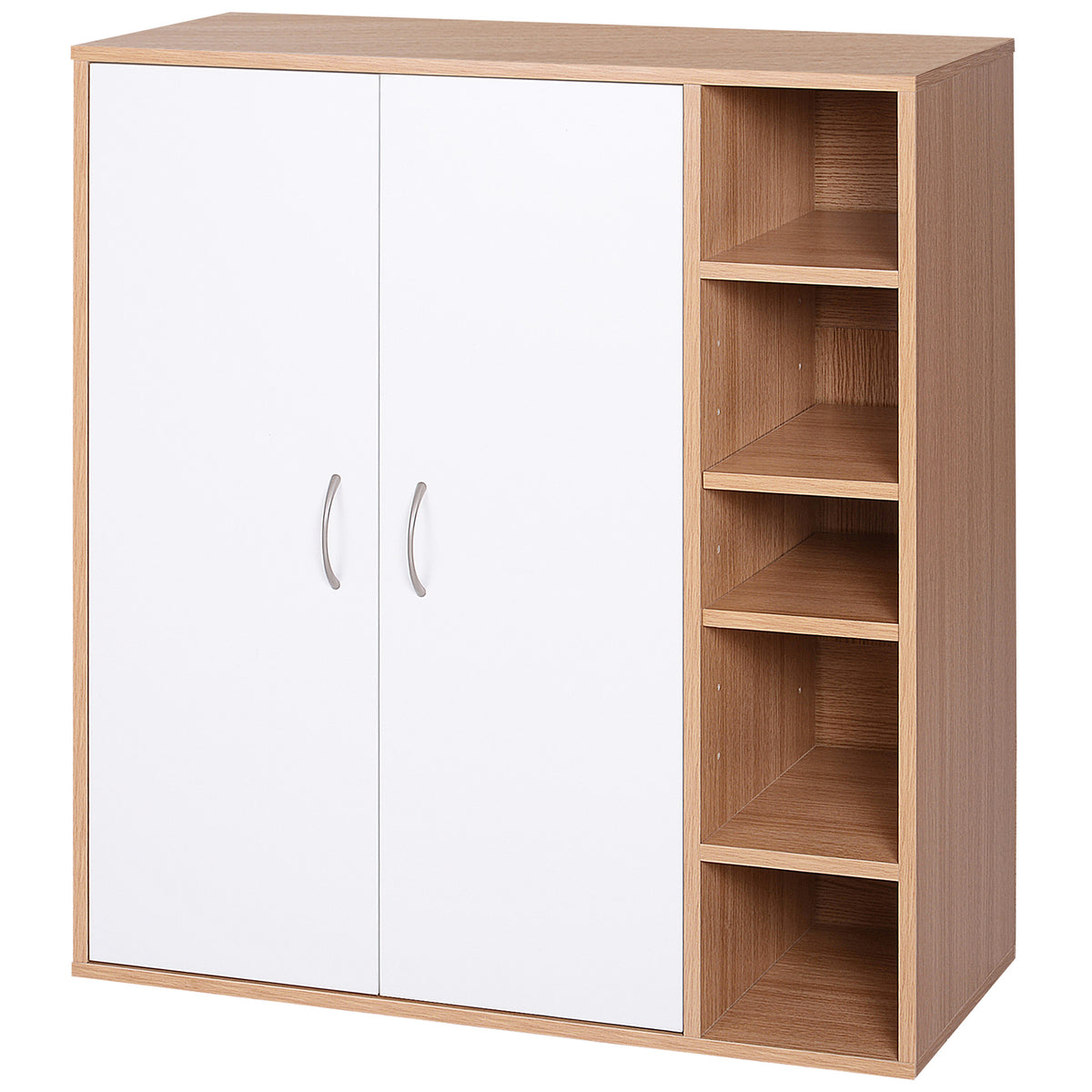 Free-Standing 3-Tier Shoe Cabinet with Adjustable Shelves – 32"W x 36"H