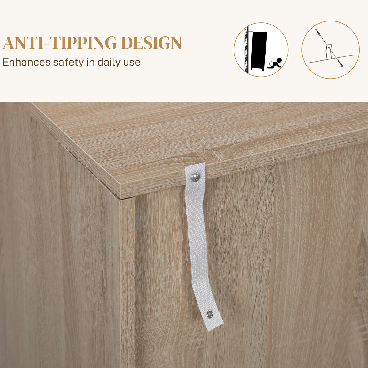Buffet Cabinet with Adjustable Shelves – 43"W x 32"H