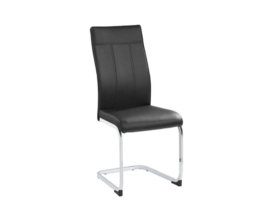PU Dining Chair with Metal Legs – Set of 6