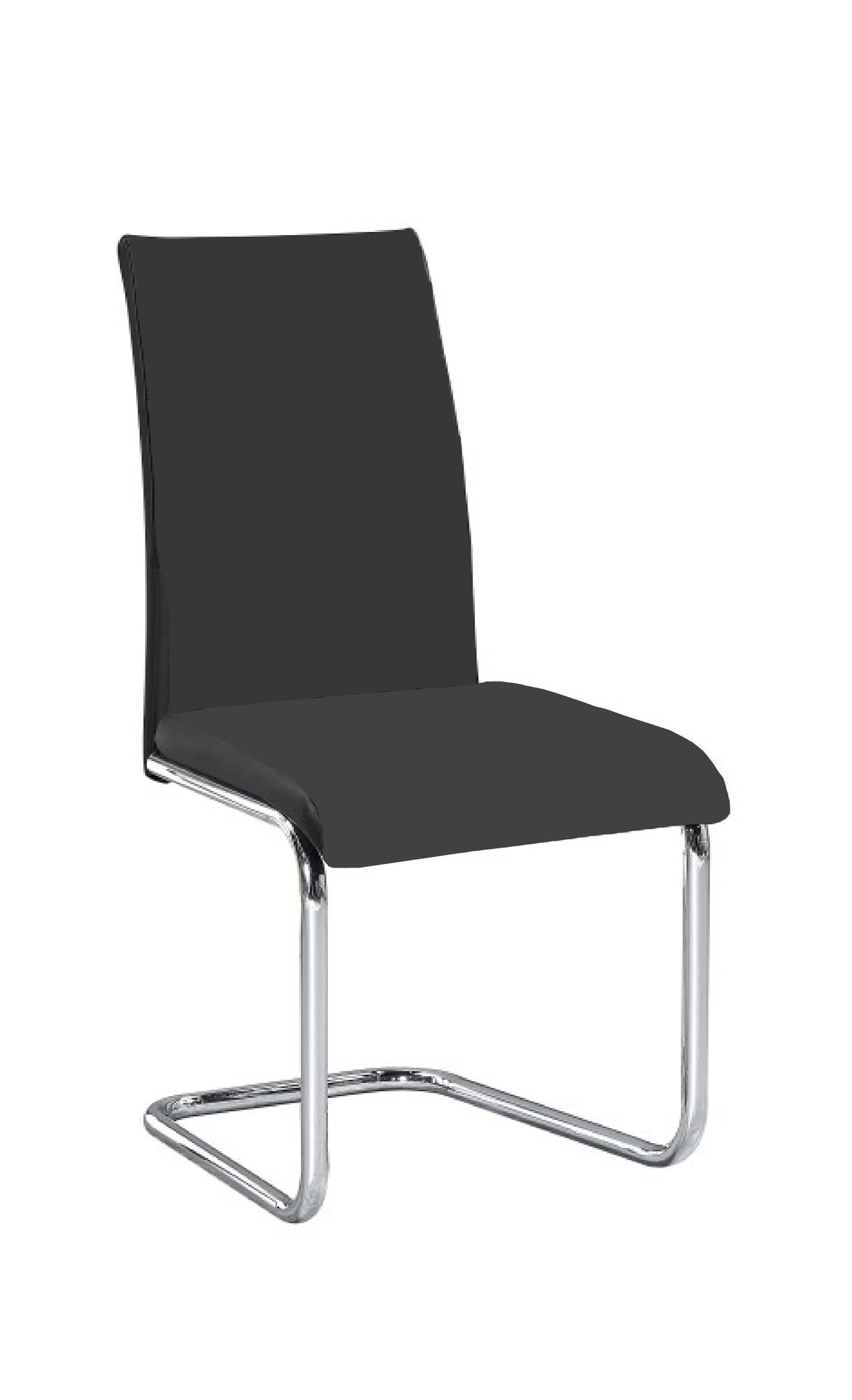 PU Dining Chair with Chrome Frame – Set of 6