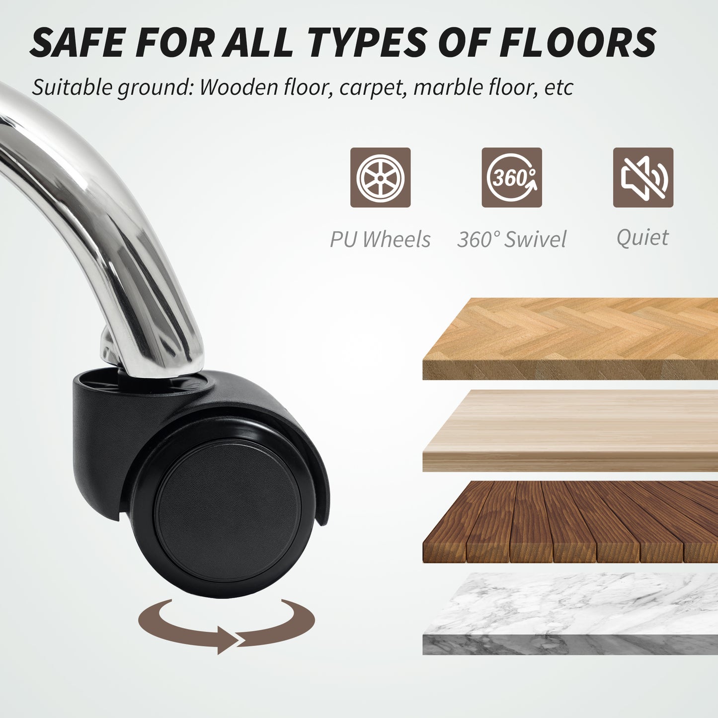 HOMCOM 6-Point Massage Ergonomic Office Chair with Reclining Footrest & Side Pocket