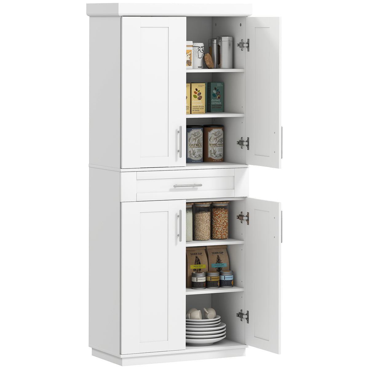 Storage Cabinet with 4 Doors – 30"W x 72"H