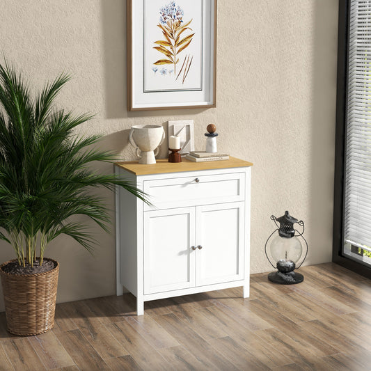 Sideboard with Drawer and Double-Door Cupboard – 32"W x 35"H
