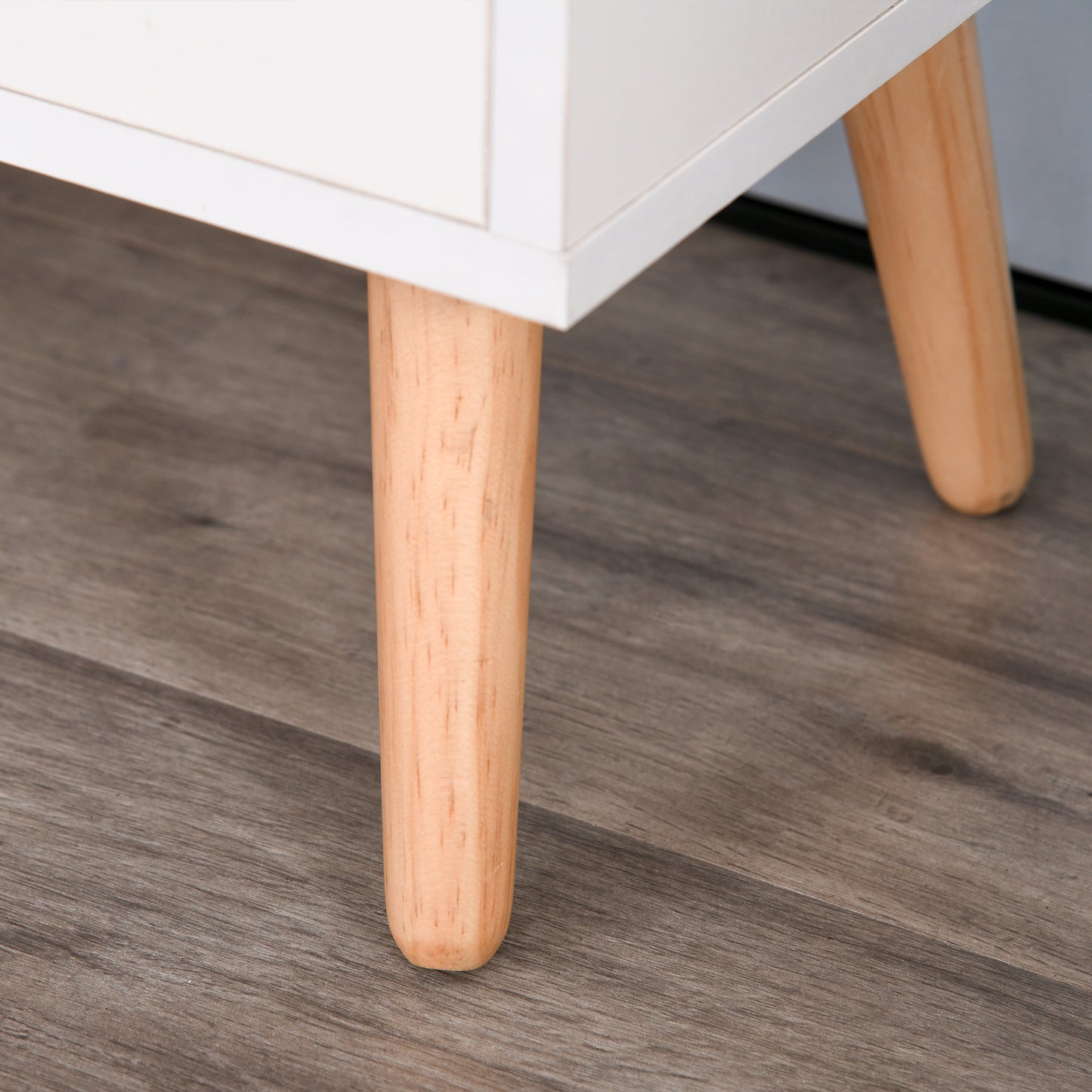 HOMCOM White TV Stand for 50-Inch TVs, Storage with Shelves, Drawers