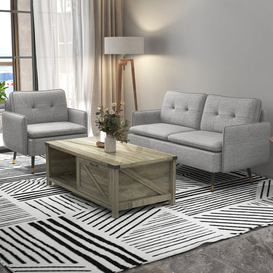 Rustic Farmhouse Coffee Table with Storage