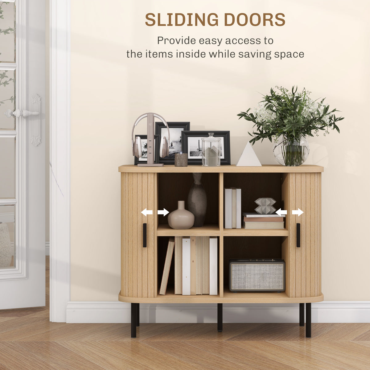 Sideboard Buffet Cabinet with Storage – 35"W x 30"H