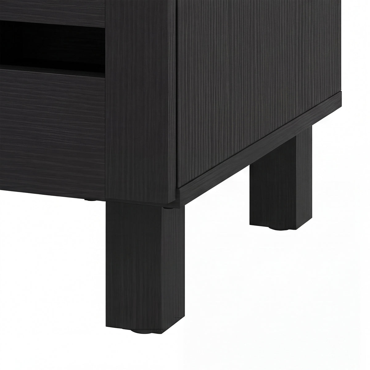 Shoe Cabinet with 3 Slatted Doors – 44"W x 26"H