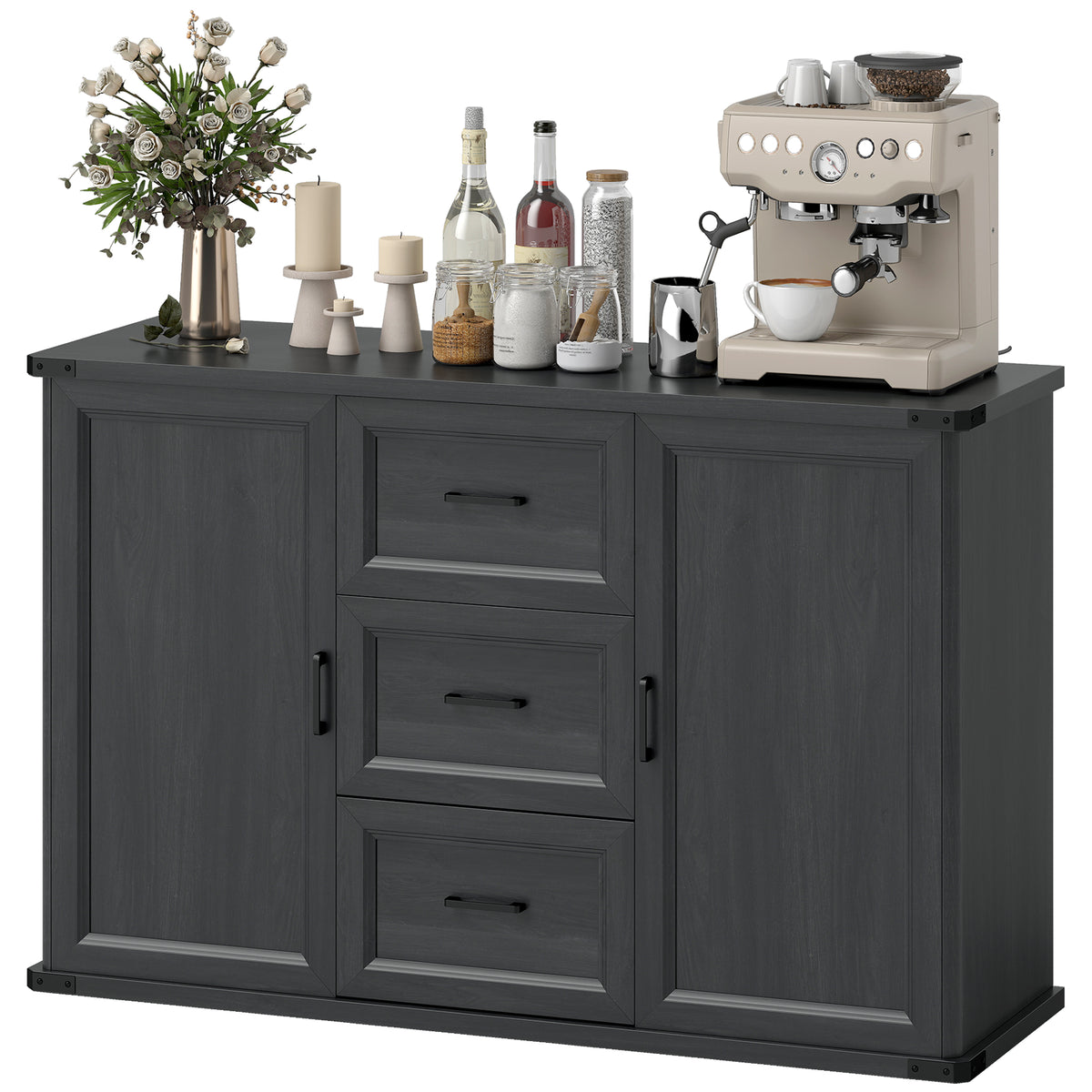 Sideboard with 3 Drawers and 2 Doors – 47"W x 30"H