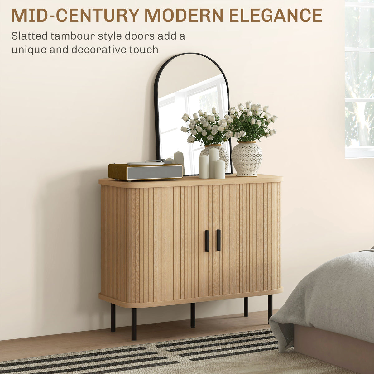Sideboard Buffet Cabinet with Storage – 35"W x 30"H