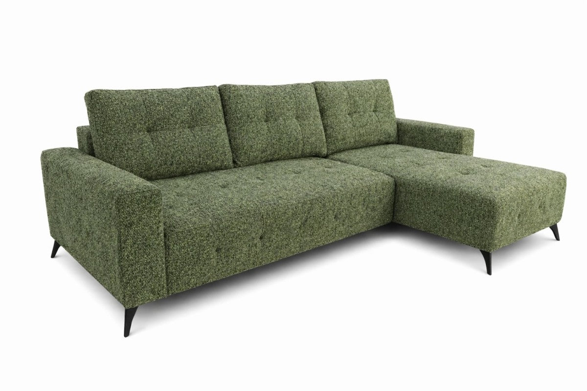Sectional Sleeper Green Convertible Pull‑Out