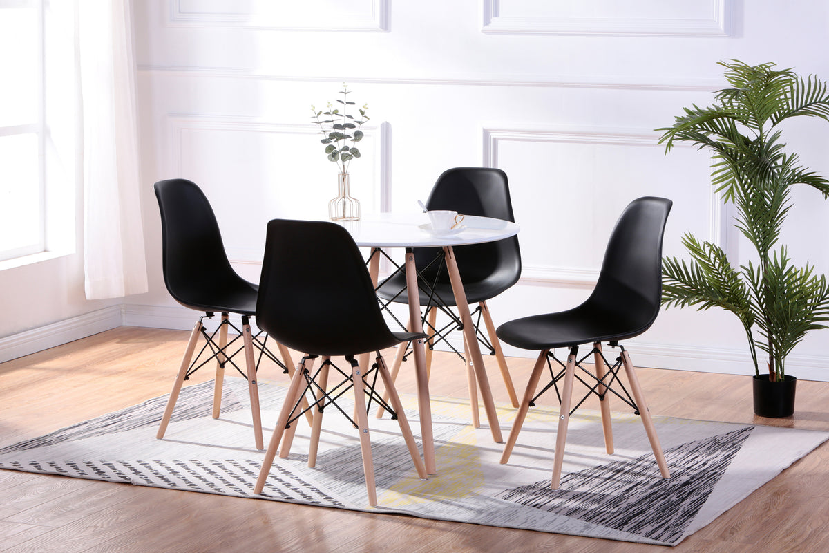Round Eiffel-Style 5-Piece Dinette Set