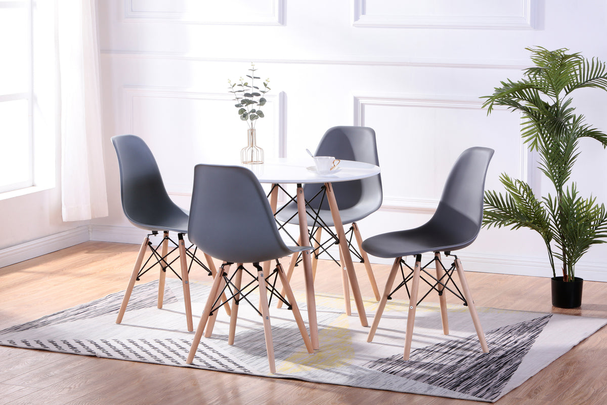 Round Eiffel-Style 5-Piece Dinette Set