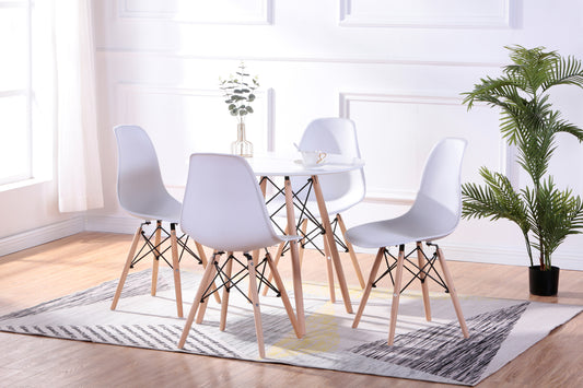 Round Eiffel-Style 5-Piece Dinette Set