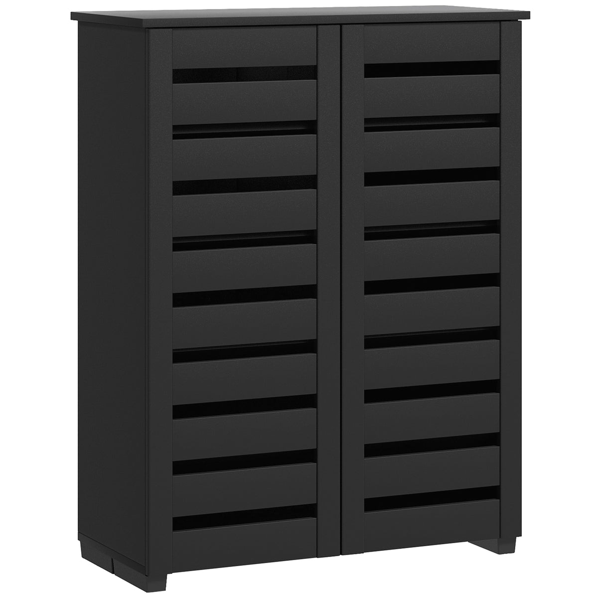 Shoe Cabinet with 2 Slatted Doors – 30"W x 39"H