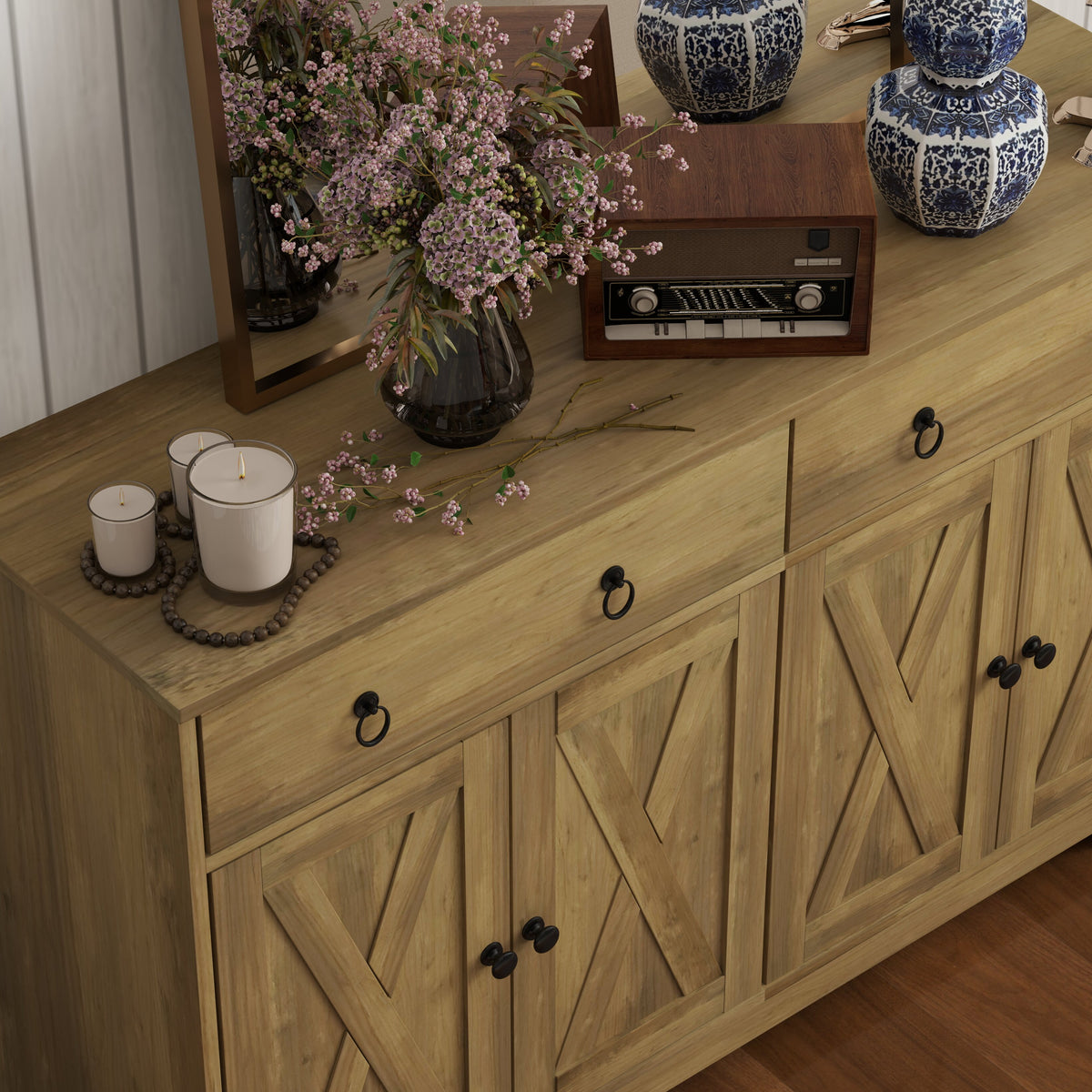 Sideboard Cabinet with 2 Drawers – 48"W x 30"H