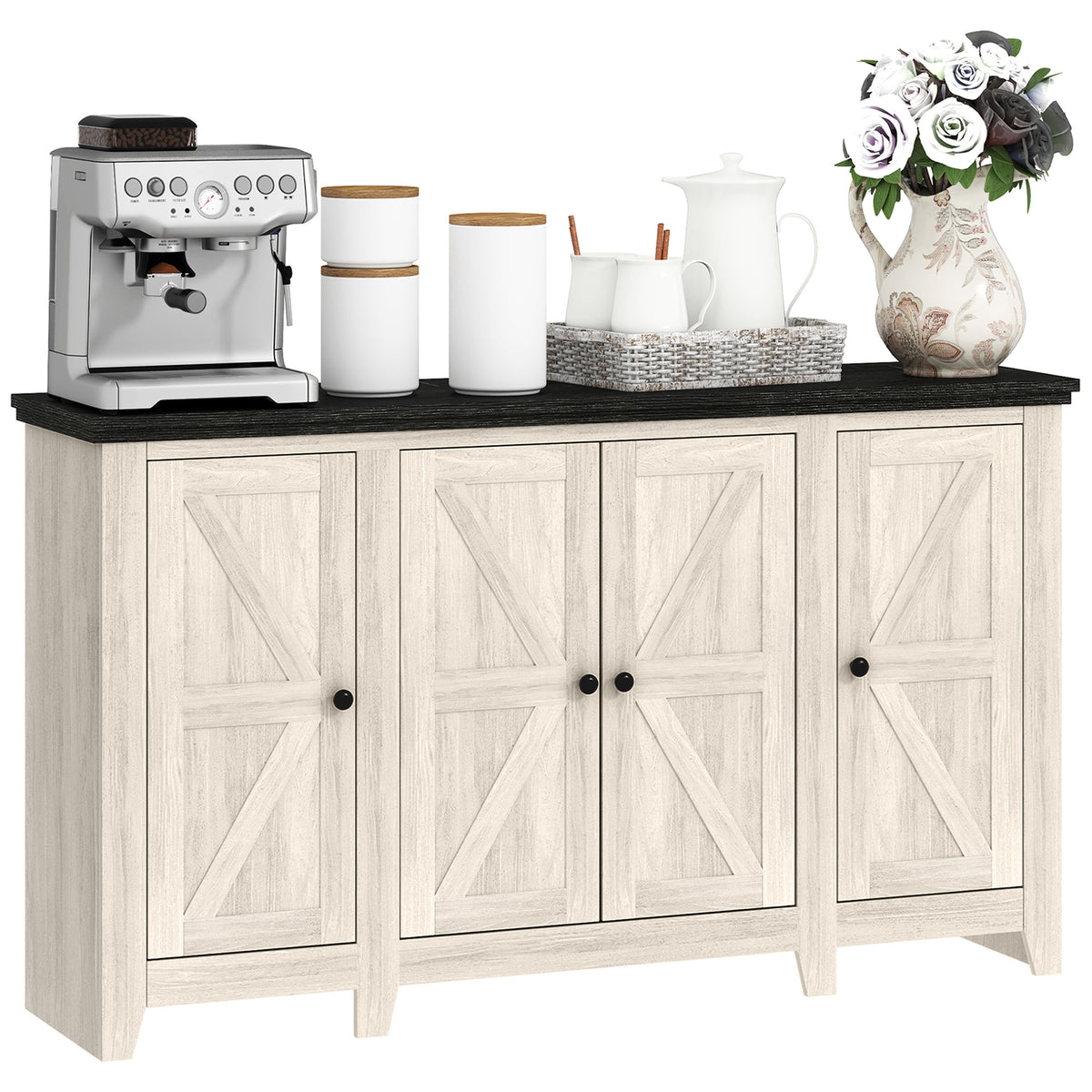 Buffet Cabinet with Adjustable Shelves – 47"W x 28"H