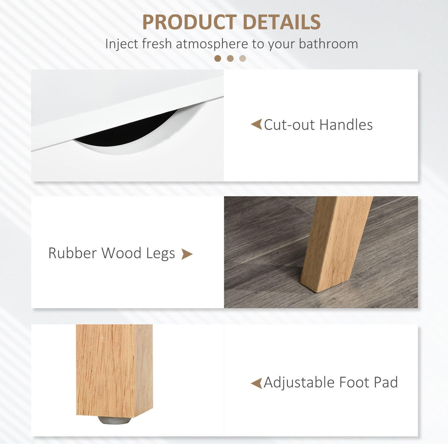 Sleek White Modern TV Stand, Storage for 65-inch TVs, Media Entertainment Center