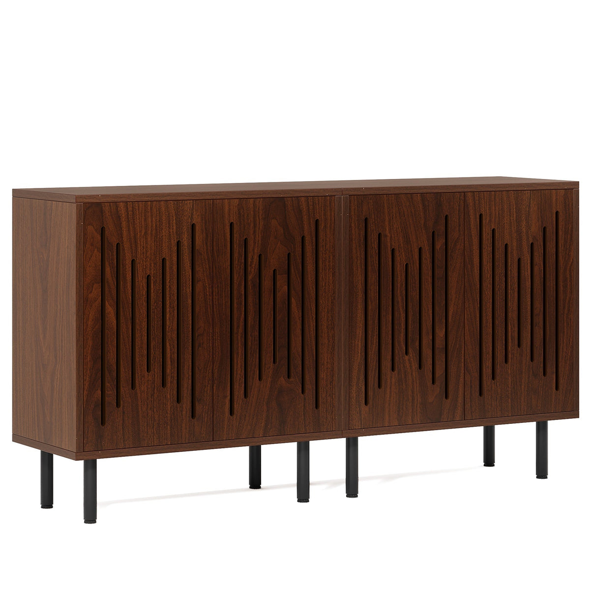 Sideboard Buffet, Set of 2 Storage Cabinet with Adjustable Shelves
