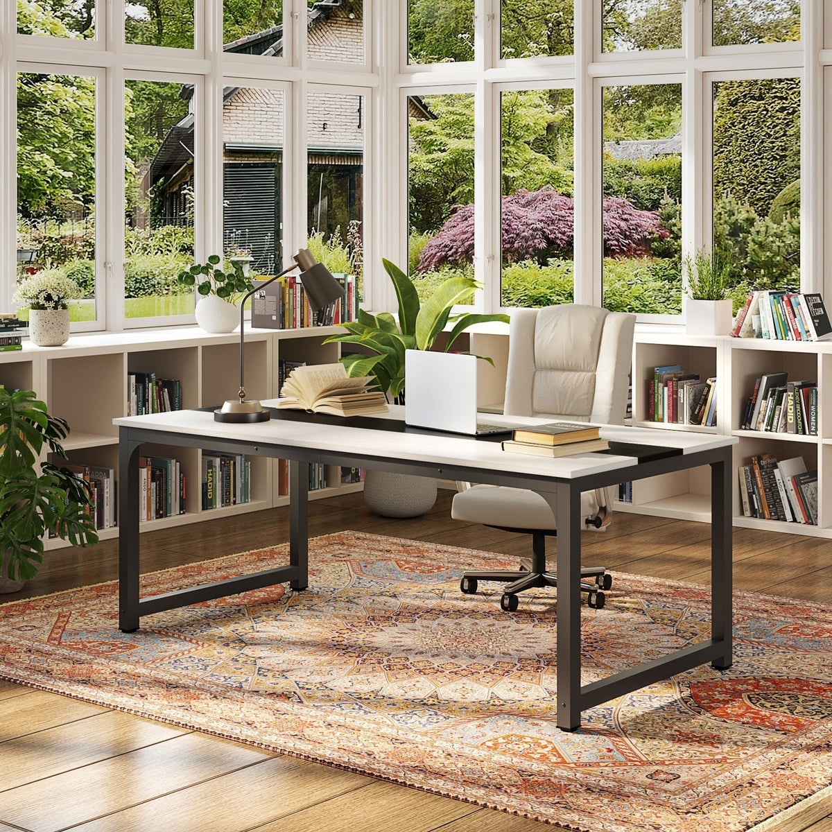 Simple Conference Table, Rectangular Meeting Table Computer Desk