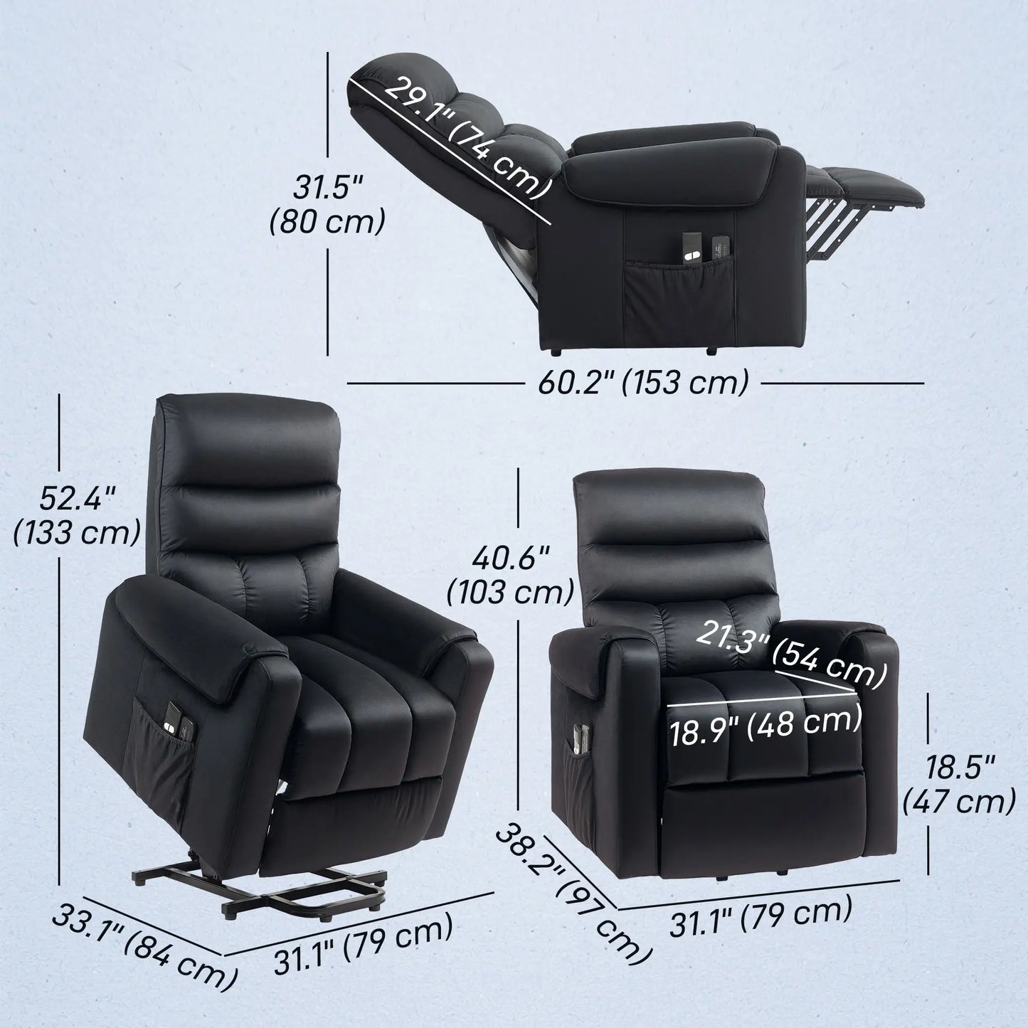 Elderly Massage Lift Chair Recliner